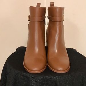 Burnished Leather Ankle Boots